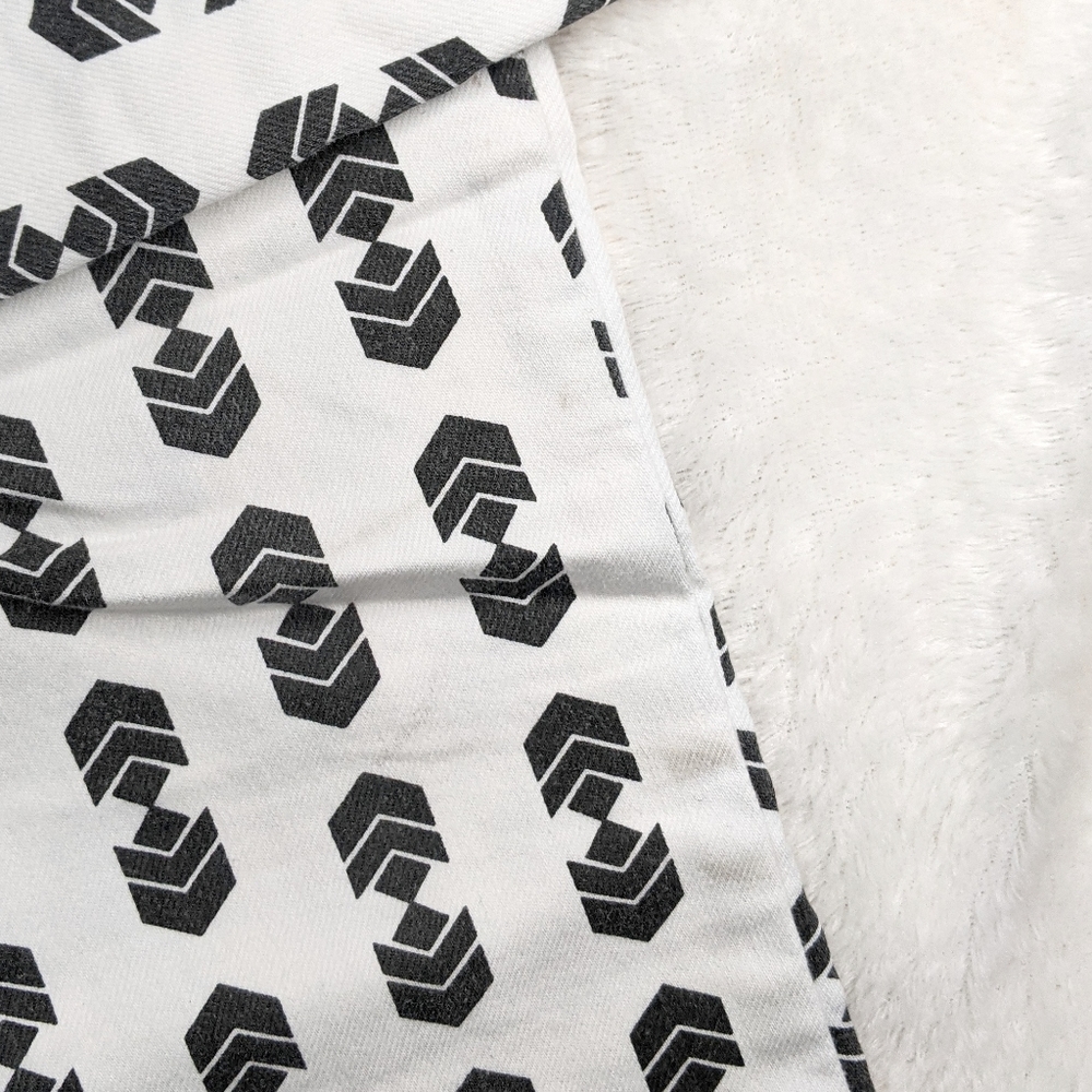 Free People White Black Jeans Geometric Pattern - Picture 4 of 7